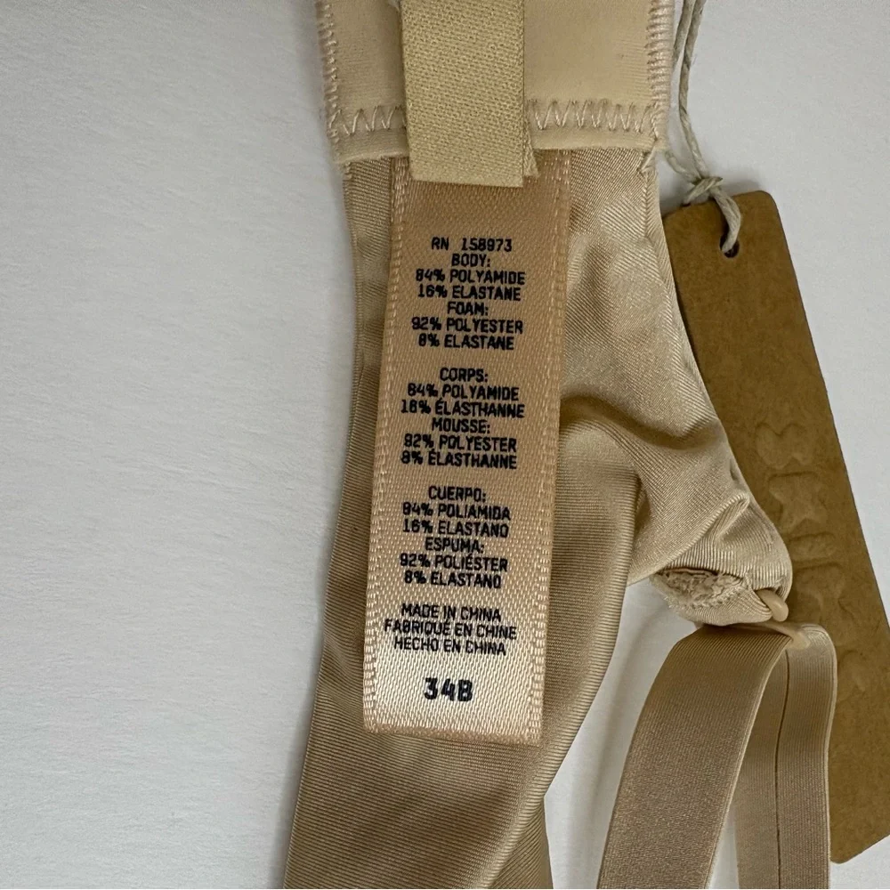 New Skims Weightless Demi Bra Size 34 B Sand Beige Underwire NWT - Picture 9 of 11